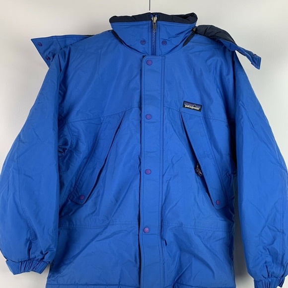 PATAGONIA KIDS GUIDE PARKA HOODIE JACKET BLUE PRPL